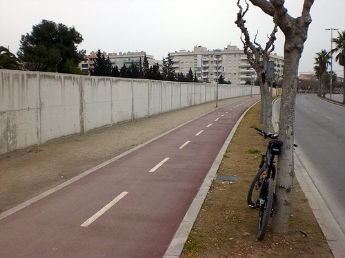 Imatge d'arxiu del carril bici. Eix