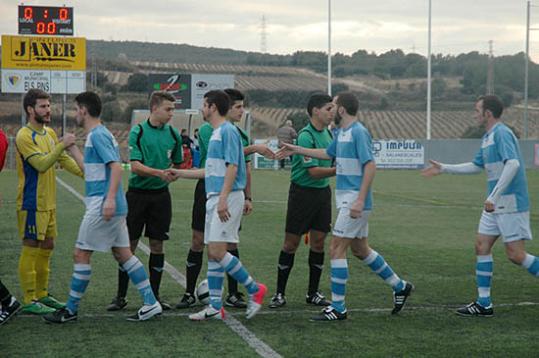 Eix. Imatge del partit entre el Moja i el Suburense