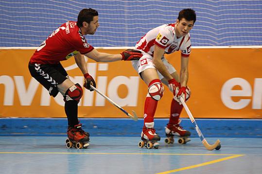 FEP. Imatge del partit entre el Vic i el Moritz Vendrell