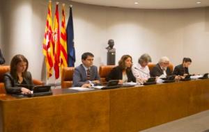 Imatge del ple de la Diputació de Barcelona de l'1 d'octubre del 2015 on s'ha votat l'adhesió a l'AMI. ACN