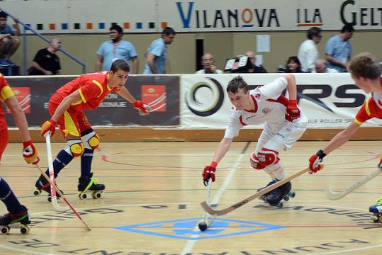 Imatge d'un dels partits del campionat. Gordon Morrison