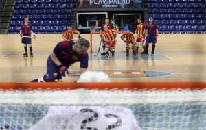 Imatge d’un partit de la passada temporada al Palau Blaugrana