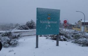 Imatges de la nevada a Calafell