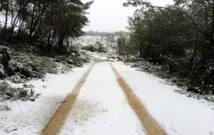 Imatges de la nevada a Daltmar, Canyelles