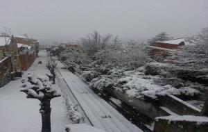 Imatges de la nevada a Gelida
