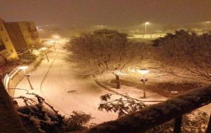 Imatges de la nevada a Vilafranca del Penedès