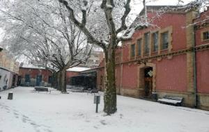 Imatges de la nevada a Vilafranca del Penedès