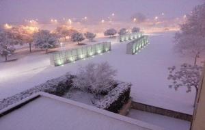 Imatges de la nevada a Vilafranca del Penedès