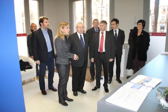 Inauguració de l'oficina de la Cambra a les dependències de Promoció Econòmica. Eix