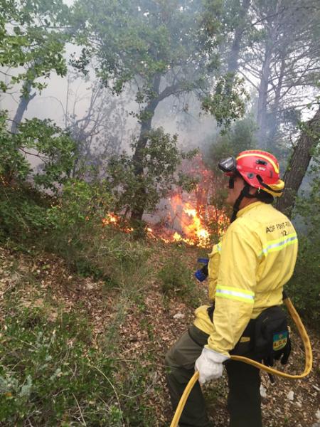 ADF Penedès Garraf. Incendi forestal a la serra del Bolet de Mediona