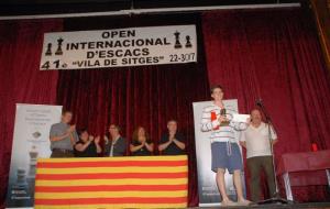 Johan Salomon, guanyador absolut de l’Open Internacional ‘Vila de Sitges’ 2015. Ajuntament de Sitges