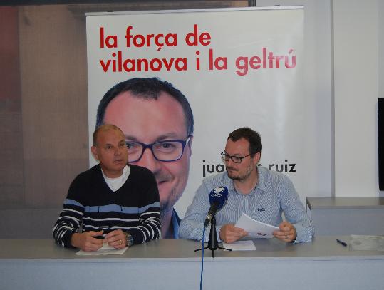 PSC. Josep Maria Raventós i Juan Luís Ruiz