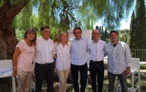 CiU. Josep Rull amb els candidats de CiU al Garraf