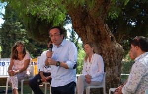 Josep Rull amb els candidats de CiU al Garraf