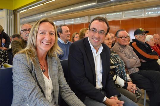 CiU. Josep Rull presenta Montse Carreras com alcaldable de CiU a Cunit