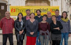 CUP. La CUP es presenta per primer cop a l'Arboç amb Carmina Malagarriga com a candidata