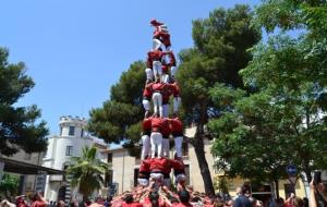 Xicots de Vilafranca. La diada del Firal-Memorial Joan Sol ha sumat dos castells de 8 més al sarró dels Xicots de Vilafranca 