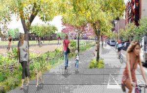 Ajuntament de Vilafranca. La  nova urbanització del passeig de Rafael Soler a Vilafranca