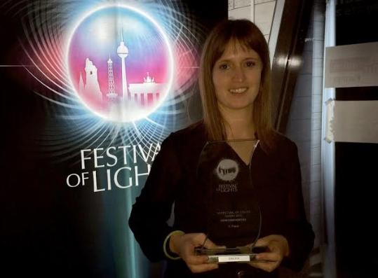 La penedesenca Sílvia Isach, segon premi del jurat al Festival de la Llum de Berlín. EIX