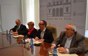 Ajuntament de Sitges. LAlcalde i els portaveus del Govern CiU, SGI, NH- han presentat avui els resultats del Pla de Mandat Municipal 2011-2015