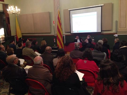 Ajuntament de Gelida. Les entitats de Gelida van omplir el Centre Cultural, el passat 18 de febrer