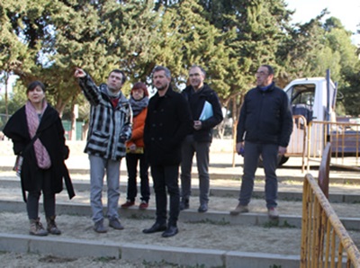 Ajuntament de Vilanova. Les obres de connexió dels carrils bici han començat al parc de la Quadra d'Enveja
