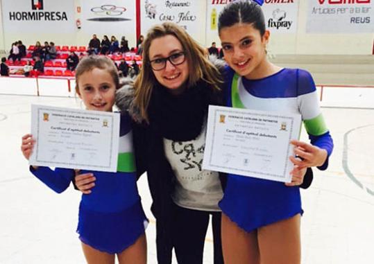 Les patinadores del Patí Calafell. Eix