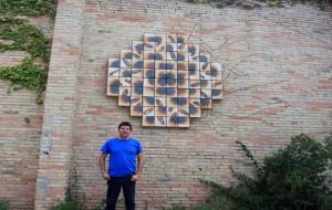 L'escultura Falcons de Vilafranca: la petjada i l’ombra s'instal·la al local de la colla