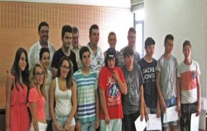 Lliurament dels diplomes del Programa Futura als alumnes de l'Institut Gelida. Ajuntament de Gelida