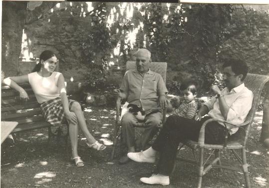 Luisa Valls, Apel·les Fenosa, Xavier Valls i Manuel Valls (1966). Nicole Fenosa