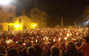 Marxa de torxes a Vilafranca del Penedès