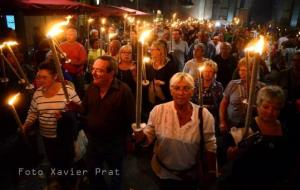 Marxa de torxes a Vilanova i la Geltrú