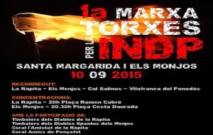Marxa de Torxes per la Independència. Eix