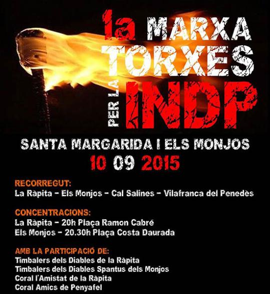 Marxa de Torxes per la Independència. Eix