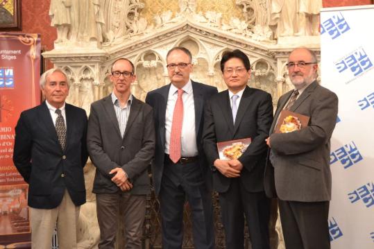 Ajuntament de Sitges. Max Lafontan i Kotaro Yoshimura, guardonats als Premis Doctor Benaprès