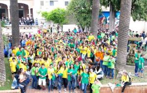 Castellers de Vilafranca. Més de 900 alumnes participen a la sisena edició del JOVErd