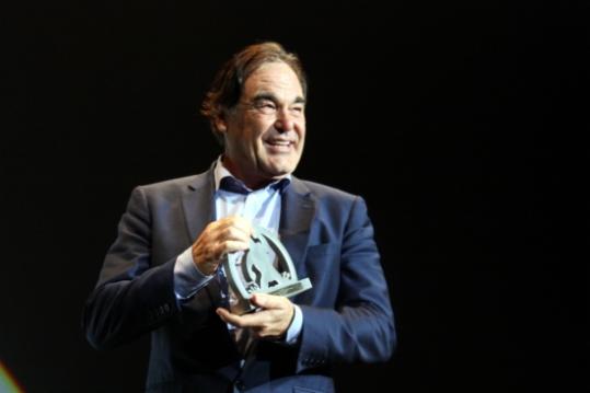 Oliver Stone recull el Gran Premi Honorífic del Festival de Cinema de Sitges 2015 . ACN