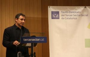 Oriol Illa, president de la Taula del Tercer Sector, en l'obertura del debat sobre el lleure educatiu. ACN