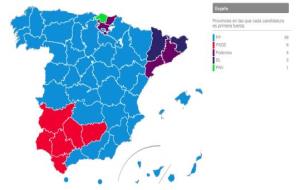 Partit més votat per província