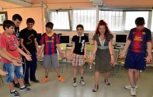 Eix. Pepa Plana i lalumnat de la USEE