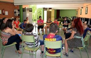 Pepa Plana i lalumnat de la USEE
