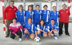 Eix. Plantilla de l'equip femení Futbol Sala de lAgrupació Esportiva de les Botigues