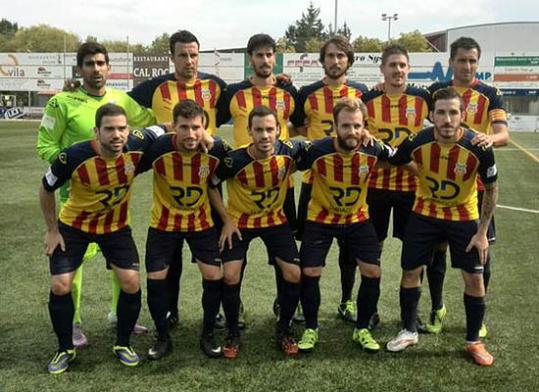 Plantilla del FC Vilafranca del partit contra el Palamós. www.fcvilafranca.com