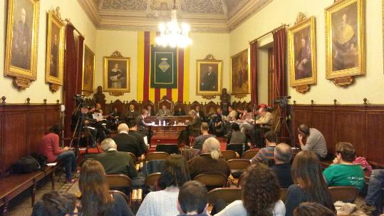 Ple municipal a Vilafranca del Penedès. Roger Vives