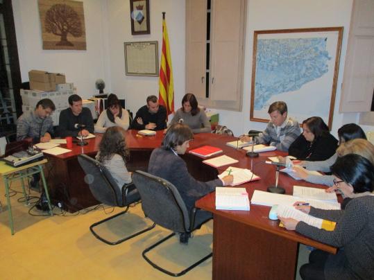 Ple municipal d'Olèrdola. Ajuntament d'Olèrdola