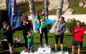 Podi de la categoria femenina absoluta. Eix