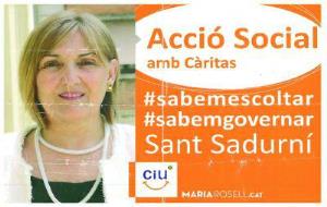 EIX. Polèmica a Sant Sadurní per la utilització de Càritas en un pamflet de CiU