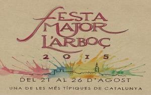 Portada del programa de la Festa Major de l’Arboç 2015 . J. Sicart