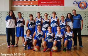 Preinfantil femení CB Cubelles. Eix