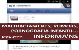Preocupació de la policia a Vilanova pels rumors a les xarxes socials. Mossos d'Esquadra